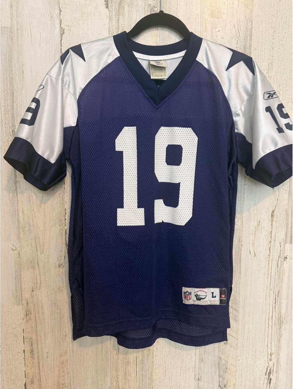 Reebok Boys Large 14/16 Dallas Cowboys #19 Austin Jersey Nylon Polyester